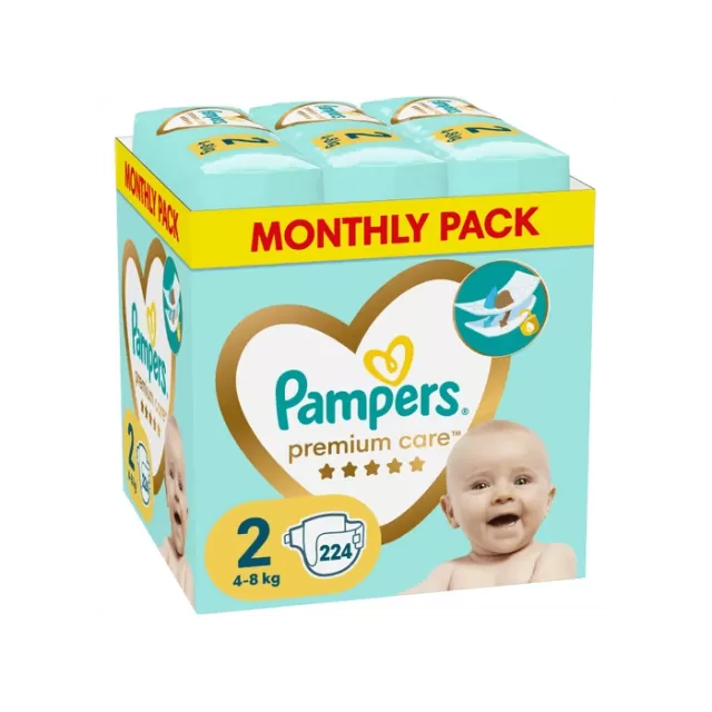 PAMPERS PREMIUM 2 MESEČNO PAKOVANJE A224