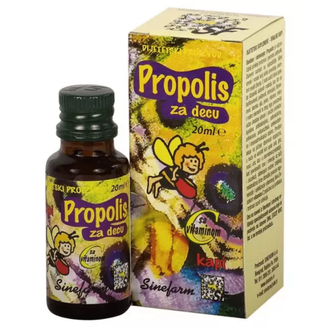 PROPOLIS KAPI ZA DECU SA C VITAMINOM 20ML