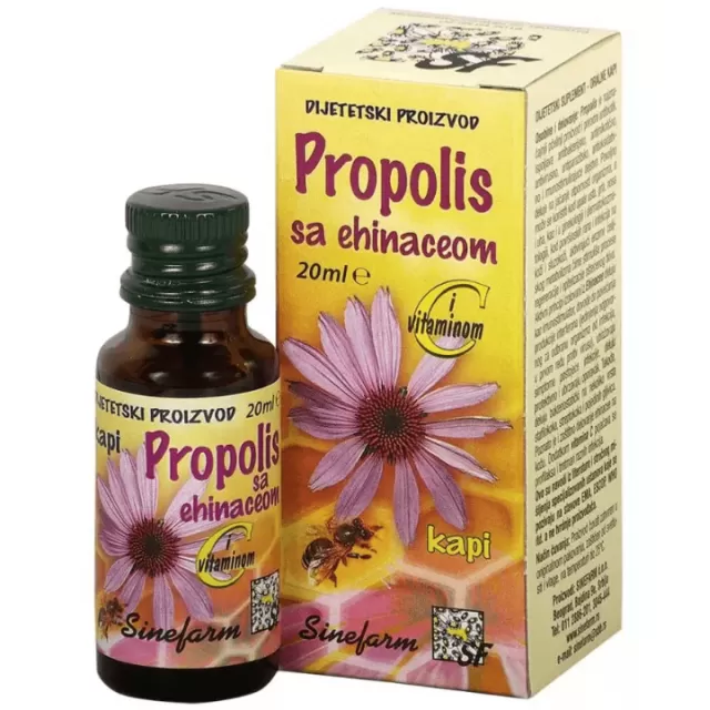 PROPOLIS KAPI SA EHINACEOM I C VITAMINOM 20ML