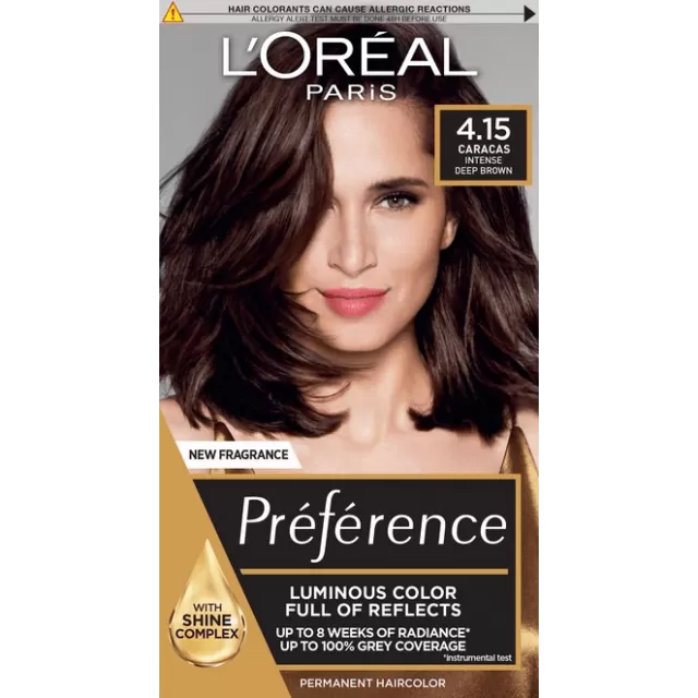L'oreal Preference Trajna boja za kosu 4.15 Karakas intenzivno smeđa