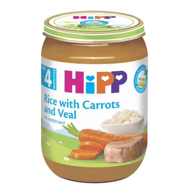 HIPP KAŠICA ŠARGAREPA SA PIRINČEM I TELETINOM 190G