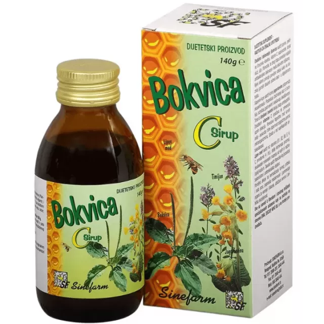 SIRUP OD BOKVICE SA TIMIJANOM, JAGORČEVINOM I C VITAMINOM 140ML