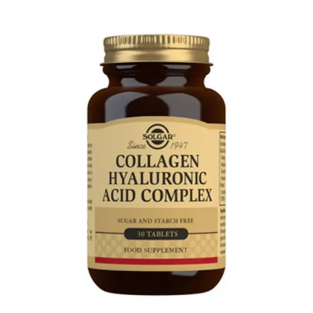 SOLGAR COLLAGEN HYALURONIC ACID COMPEX, 30 TABLETA