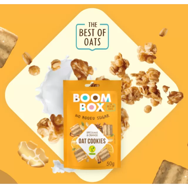BOOM BOX OVSENI KEKS POMORANDŽA I SPECULAAS ZAČINI 50G