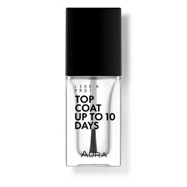 AURA LIKE A PRO! ZAVRŠNI SLOJ ZA PRODUŽENO TRAJANJE LAKA TOP COAT UP TO 10 DAYS 9,5ML