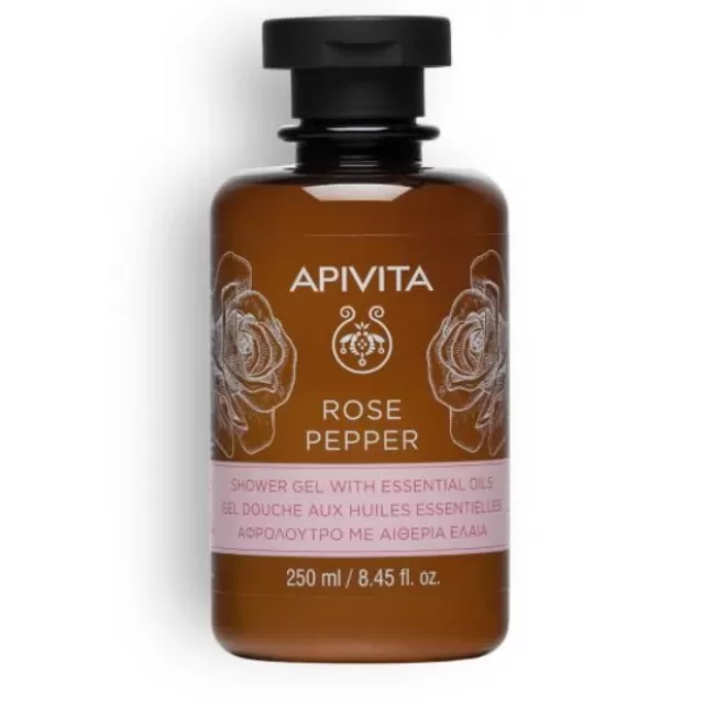 APIVITA GEL ZA TUŠIRANJE RUŽA I BIBER 250ML