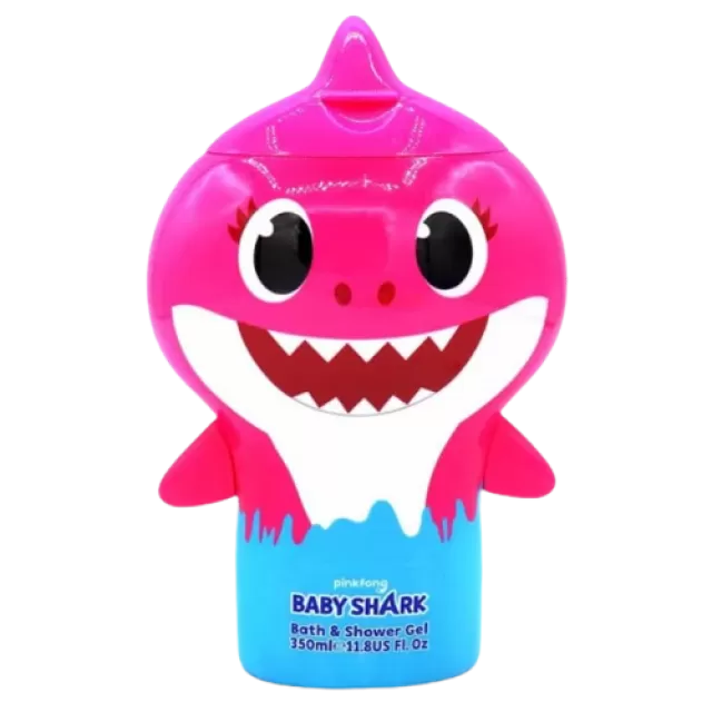 BABY SHARK BATH & SHOWER GEL - PINK 350ml