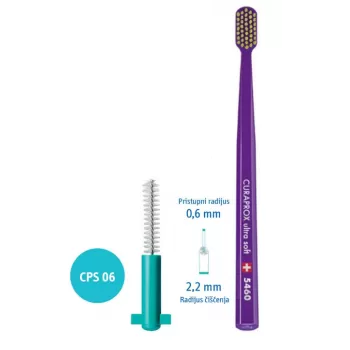 CURAPROX INTERDENTALNE ČETKICE A5 CPS06 + GRATIS ČETKICA 5460