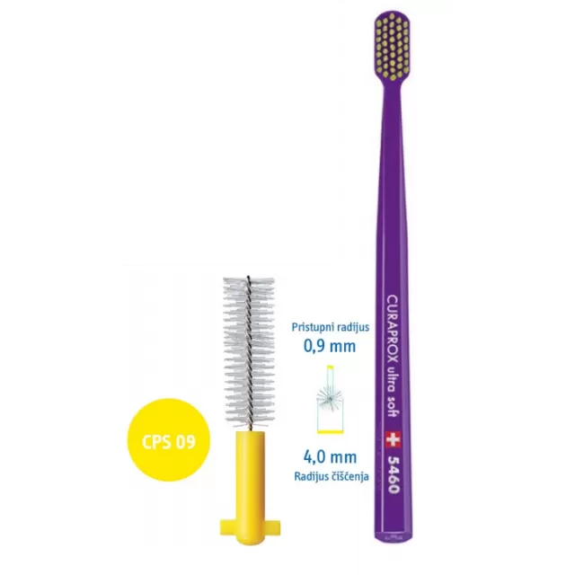 CURAPROX INTERDENTALNE ČETKICE A5 CPS09 + GRATIS ČETKICA 5460