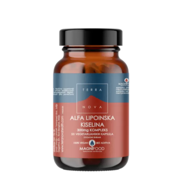 TERRANOVA ALFALIPOINSKA KISELINA 300MG KOMPLEKS KAPSULE A50