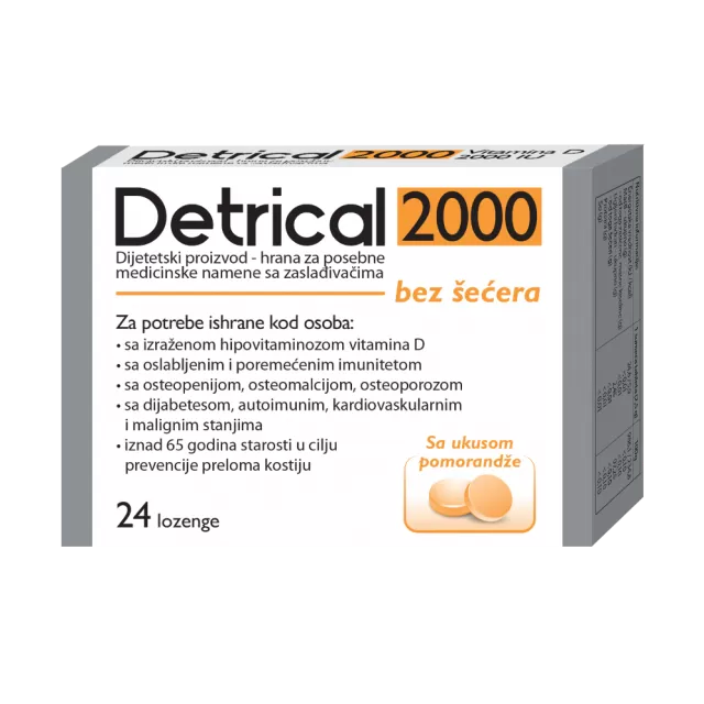 DETRICAL 2000 SA UKUSOM NARANDŽE PASTILE A24