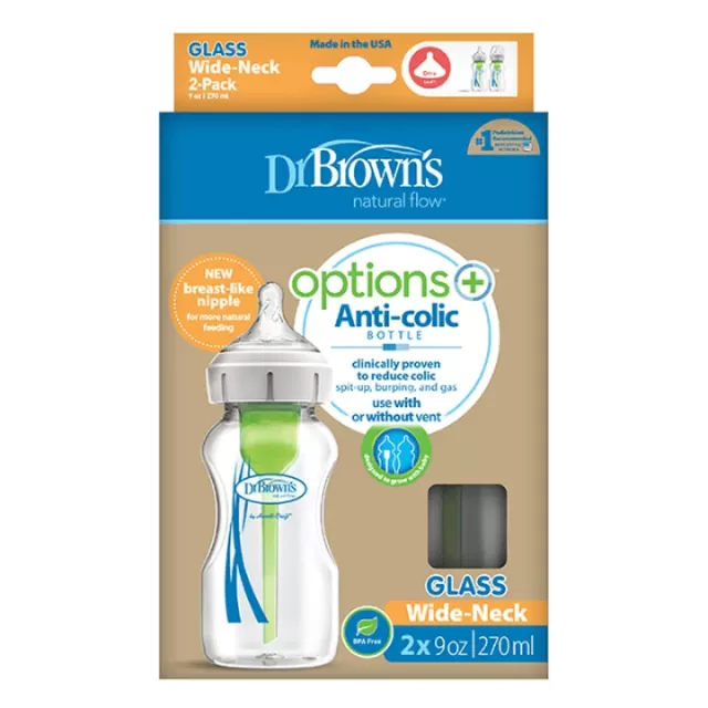 DR BROWNS SET WIDE NECK STAKLENA BOCA OPTIONS 2x270ML