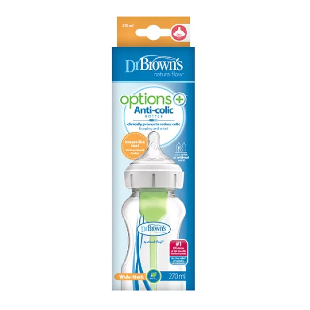DR BROWNS WIDE NECK PLASTIČNA BOCA OPTIONS 270ML