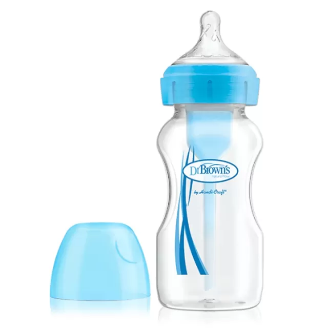 DR BROWNS WIDE NECK PLASTIČNA BOCA OPTIONS 270ML - PLAVA