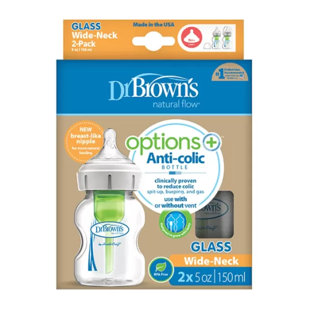 DR BROWNS SET WIDE NECK STAKLENA BOCA OPTIONS 2x150ML