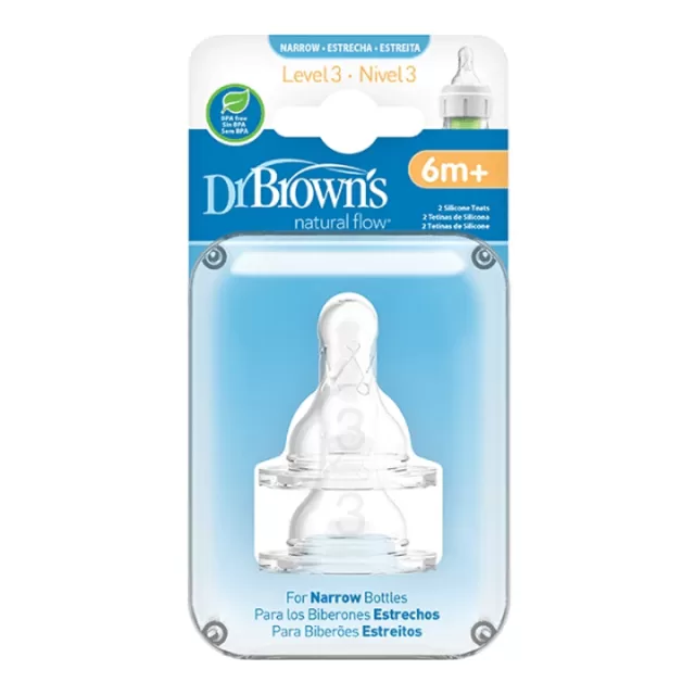 DR BROWNS SILIKONSKA CUCLA ZA STANDARD BOCU VELIČINA 3 - 6M+