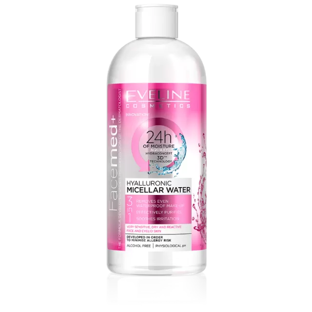 EVELINE FACEMED HYALLURONIC MICELARNA VODA 400ML
