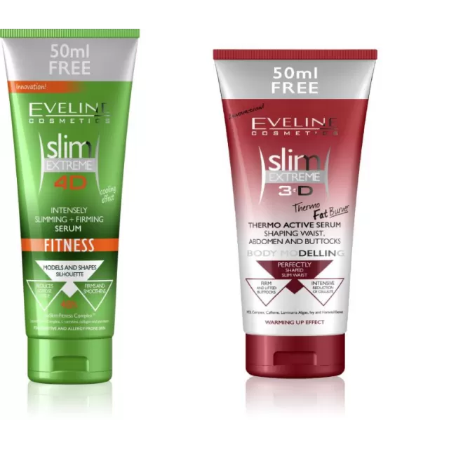 EVELINE PROMO SLIM EXTREME FITNESS SLIMING+FIRMING SERUM+THERMOACTIVE SERUM WAIST