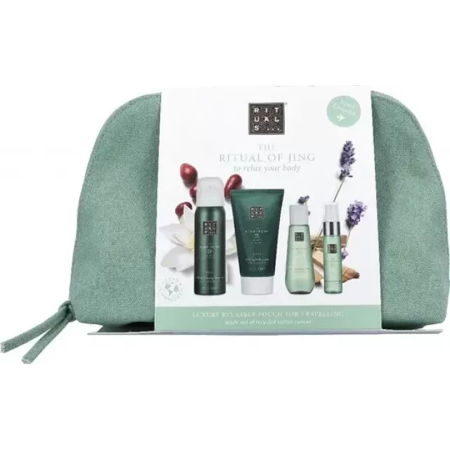 RITUALS JING SET (krema za telo 70ml + suvo ulje 50ml + mist 20ml + penušavi gel 50ml)