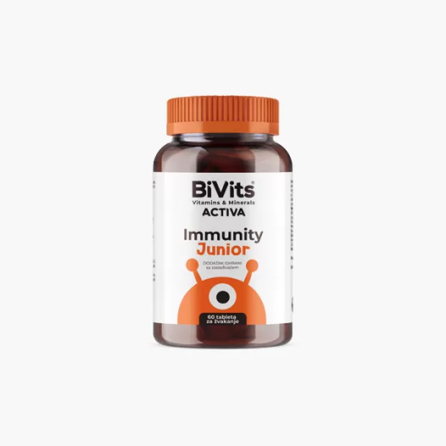 BIVITS ACTIVA IMMUNITY BOOSTER JUNIOR, 60 TABLETA ZA ŽVAKANJE