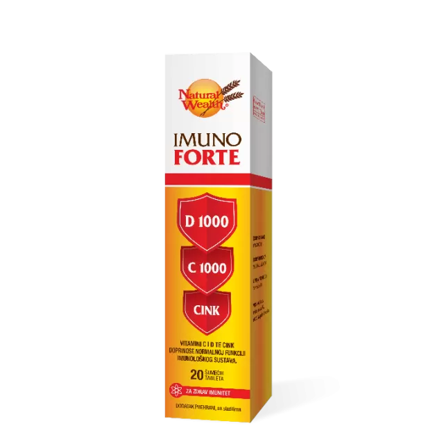 NATURAL WEALTH IMUNO FORTE ŠUMEĆE TABLETE A20