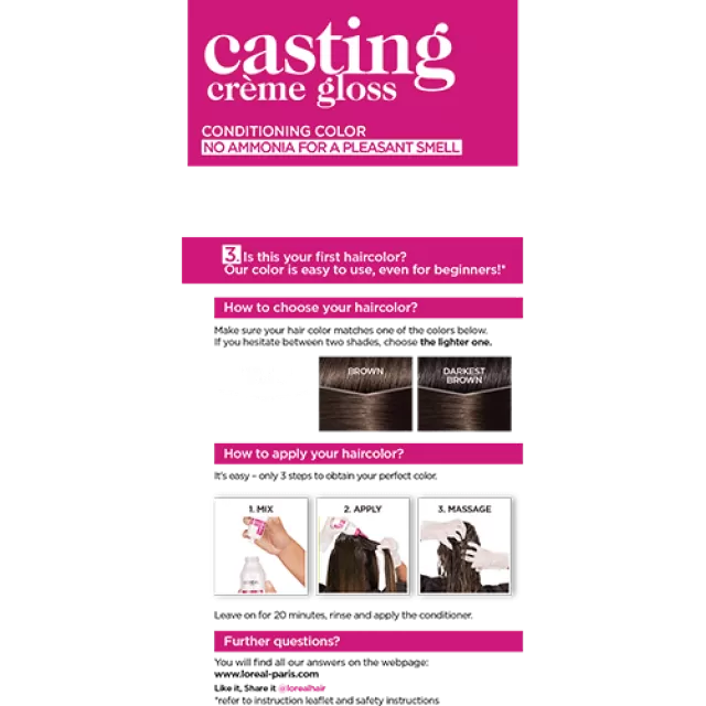 L'OREAL CASTING BOJA ZA KOSU 300 - tamnobraon