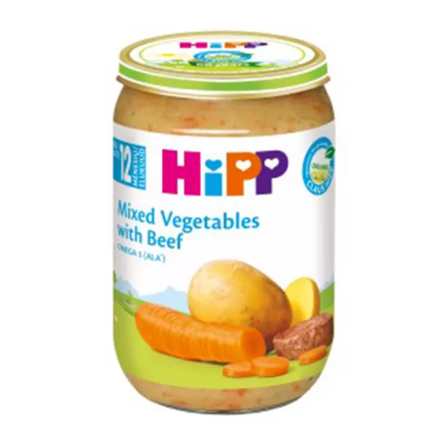 HIPP KAŠICA MEŠANO POVRĆE SA GOVEDINOM 220G