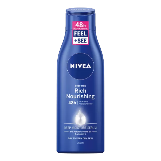 NIVEA HRANLJIVO MLEKO ZA NEGU TELA 250ML