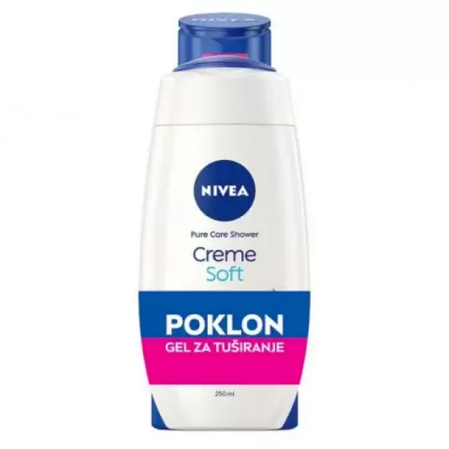 NIVEA PROMO HRANLJIVO MLEKO ZA TELO 400ML+CREME SOFT GEL ZA TUŠIRANJE 250ML