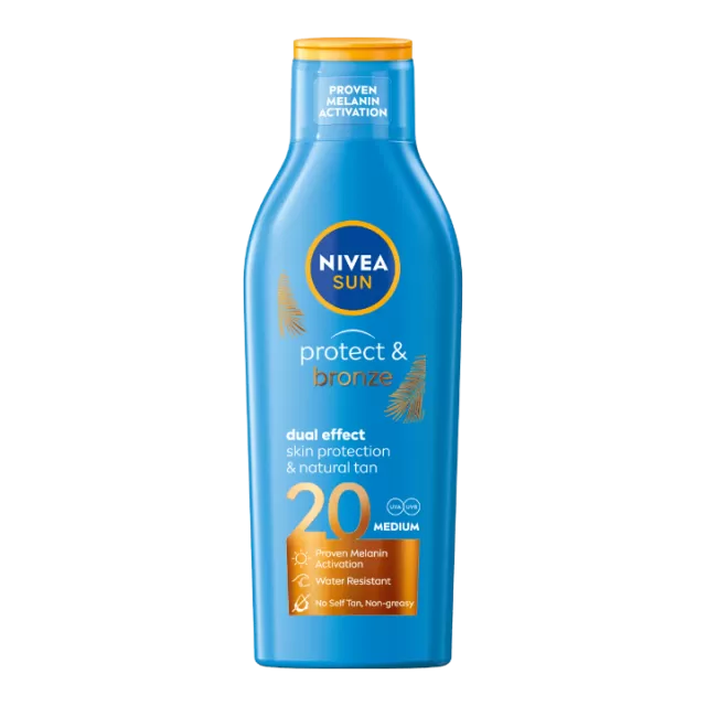 NIVEA SUN Protect & Bronze losion za zaštitu od sunca SPF20 200ML