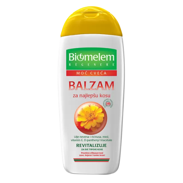 BIOMELEM N BALZAM MOĆ CVEĆA REVITALIZUJE - NEVEN 222ML