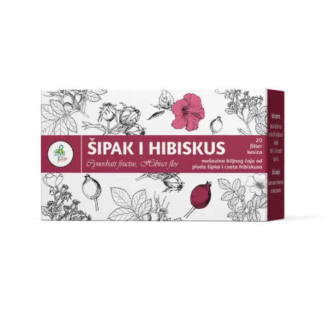 ČAJ ŠIPAK I HIBISKUS FILTER KESICE A20 JP