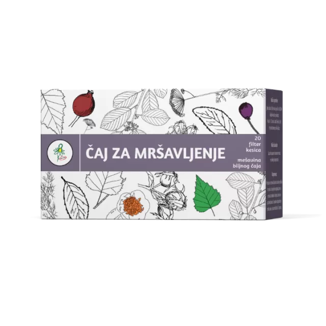 ČAJ ZA MRŠAVLJENJE FILTER KESICE A20 JP