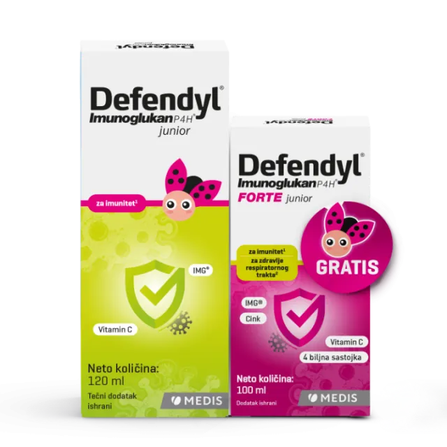 DEFENDYL IMUNOGLUKAN P4H SIRUP 120ML + GRATIS  DEFENDYL IMUNOGLUKAN FORTE JUNIOR 100ML