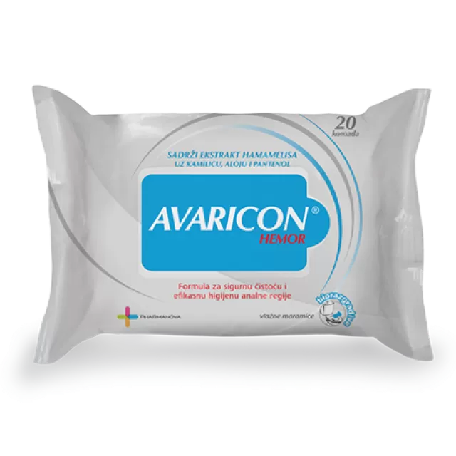 AVARICON HEMOR VLAŽNE MARAMICE A20