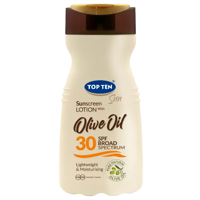 TOP TEN SUN OLIVE OIL LOSION SPF30 200ML