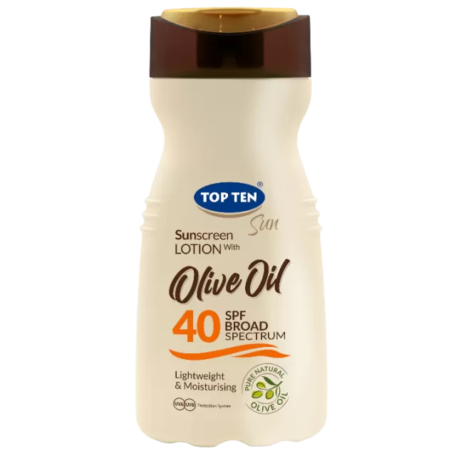 TOP TEN SUN OLIVE OIL LOSION SPF40 200ML