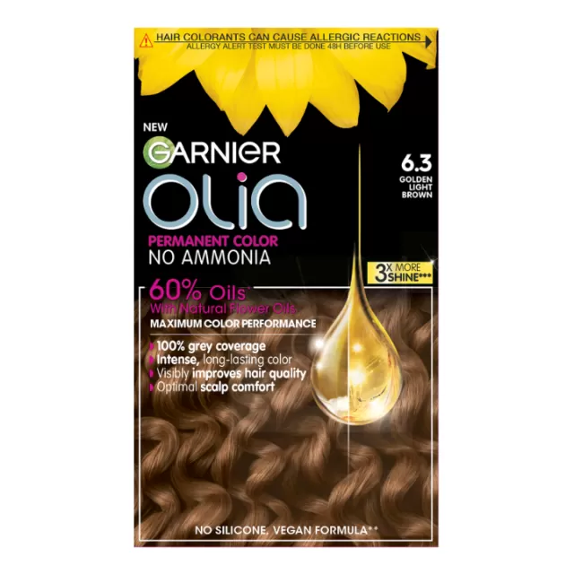 GARNIER OLIA BOJA ZA KOSU INTENZIVNA ZLATNO SVETLO SMEDJA 6.3