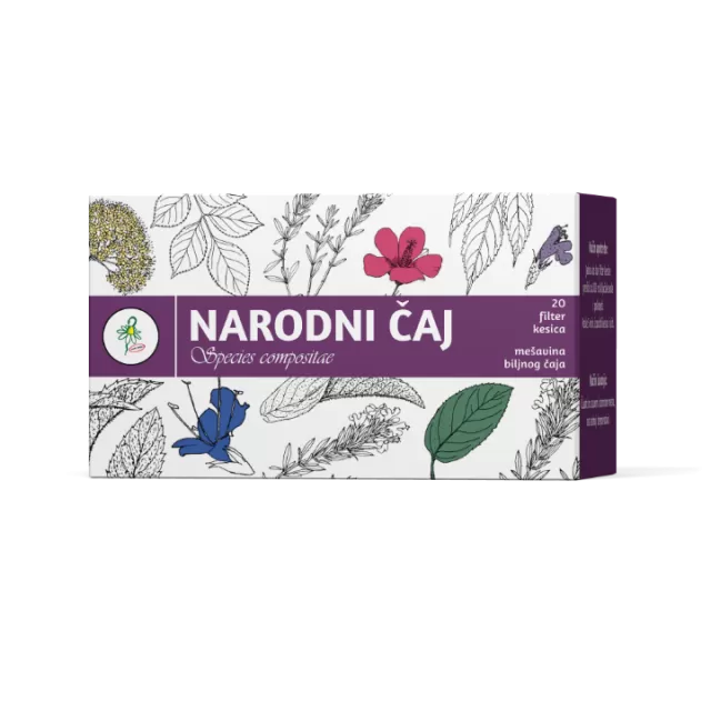 ČAJ NARODNI FILTER KESICE A20 JP