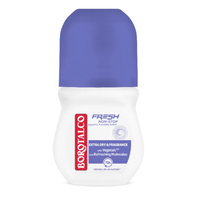 BOROTALCO ROLL ON FRESH NON-STOP AQUATIC FLOWERS 50ML