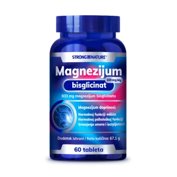 STRONG NATURE MAGNEZIJUM BISGLICINAT 100MG, 60 TABLETA