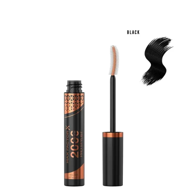 MAX FACTOR 2000 CALORE PRO STYLIST MASKARA BLACK 9ML