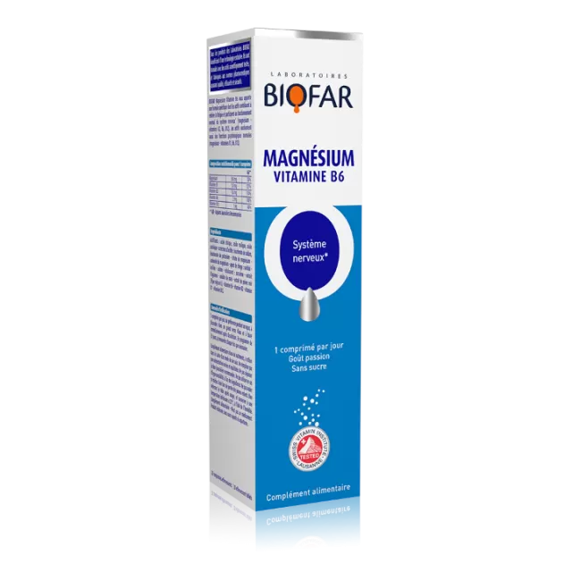BIOFAR MAGNEZIJUM+B6+B2 20 ŠUMEĆIH TABLETA