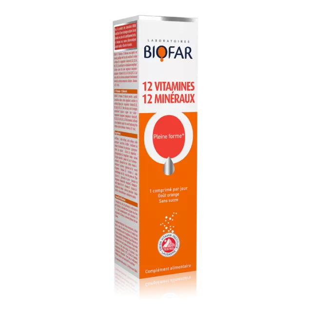 BIOFAR 12 MULTIVITAMINA+12 MINERALA 20 ŠUMEĆIH TABLETA