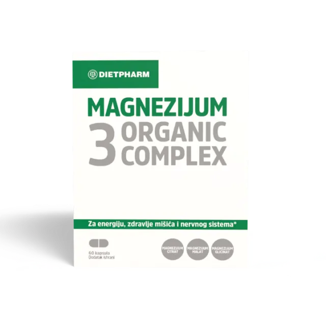 DIETPHARM MAGNEZIJUM 3 ORGANIC COMPLEX KAPSULE A60