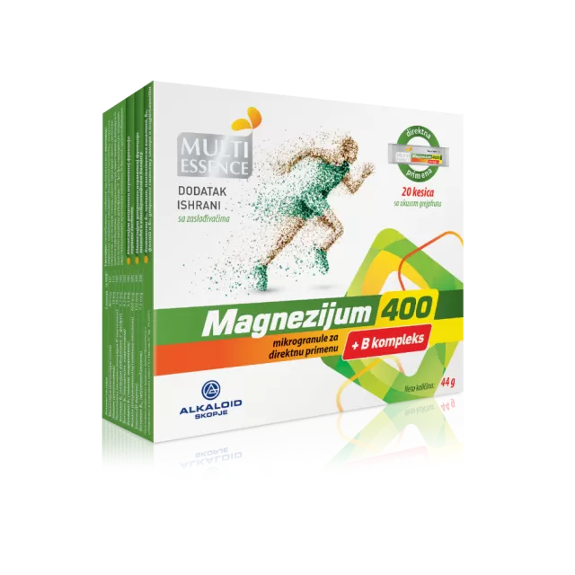 MAGNEZIJUM 400+B KOMPLEX 20 KESICA