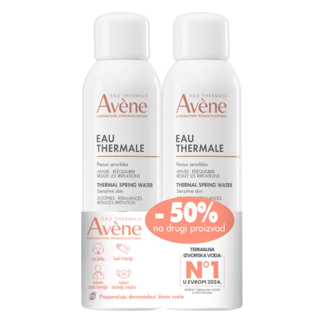 Avène PROMO termalna voda 150ml -50% na drugi artikal