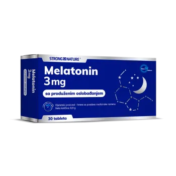 STRONG NATURE MELATONIN 3MG SA PRODUŽENIM OSLOBADJANJEM TABLETE A30