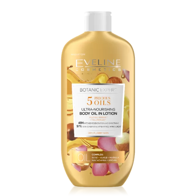 EVELINE BOTANIC EXPERT 5 PRECIOUS OILS LOSION ZA TELO 350ML