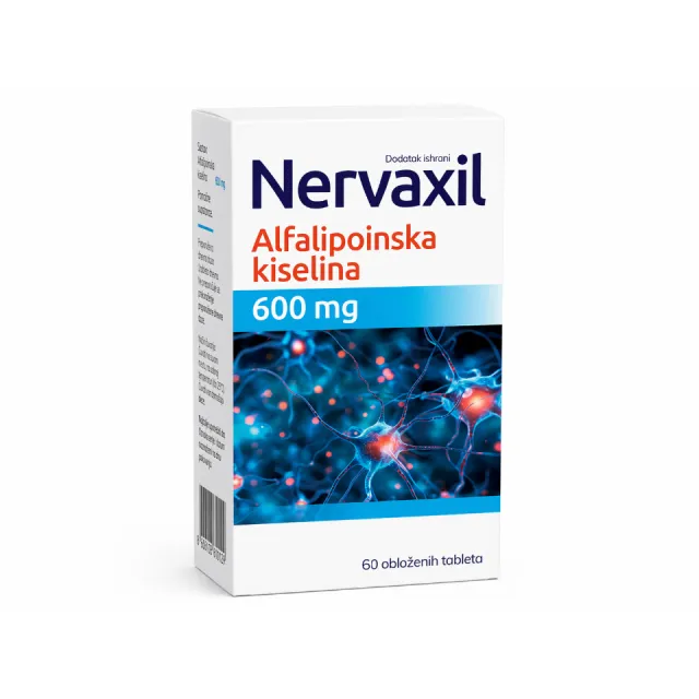 Nervaxil Alfalipoinska kiselina 600 mg Obložene Tablete A60